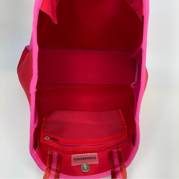 Summersalt Tote Neoprene Bag Pink Beach Bag Pool Bag Summer - Picture 7 of 12